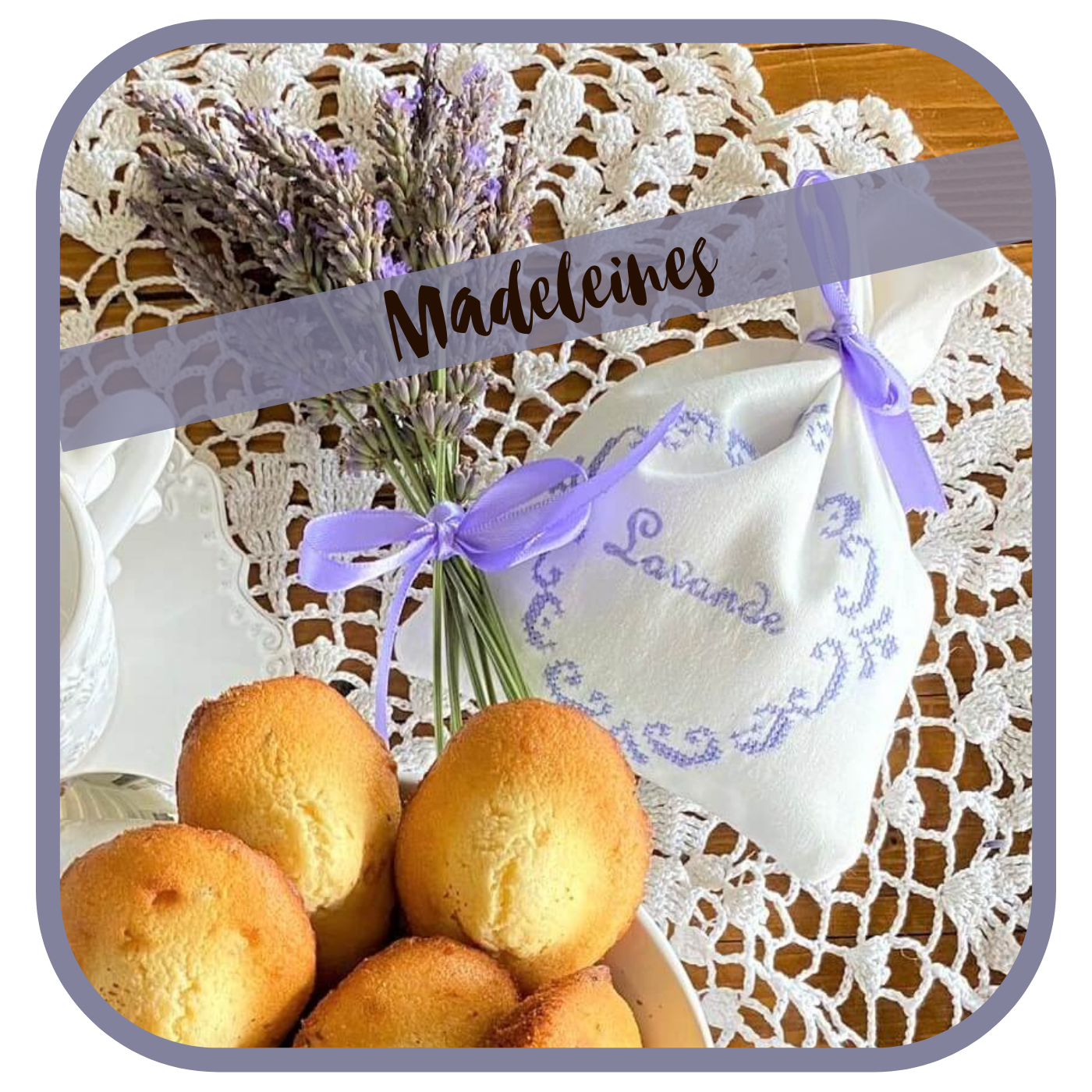 Madeleines mit Lavendel