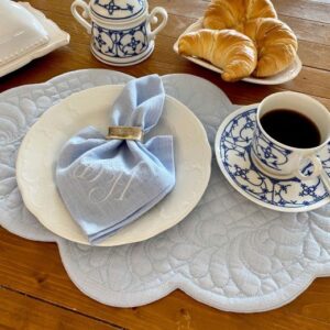 stoffserviette leinen mit monogramm