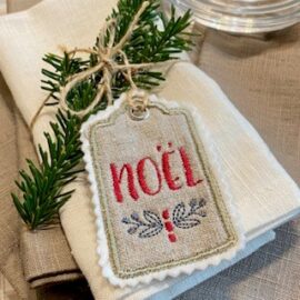 Geschenkanhänger- Set "Noel" x 3