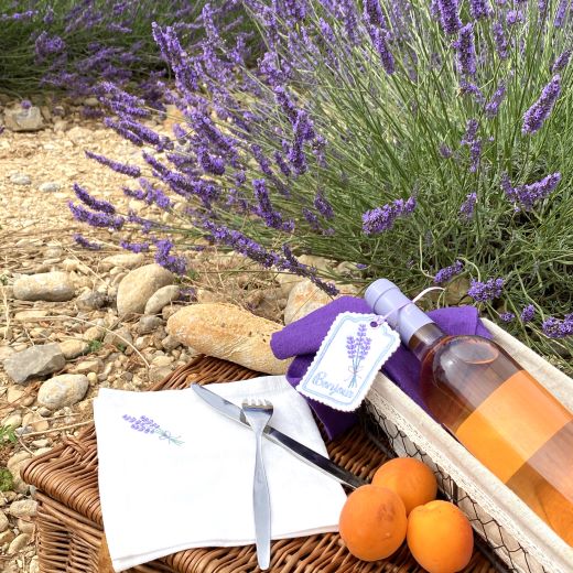 Serviette Leinen Lavendel – Bild 5