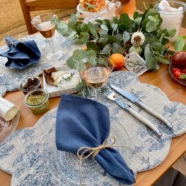 Platzset im französischen Stil Toile de Jouy