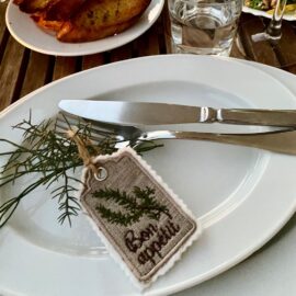 Anhänger Bon Appetit Rosmarin: Tischdeko und Geschenkanhänger